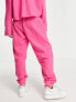 Фото #2 товара ASOS DESIGN co-ord super soft seamed jogger in bright pink