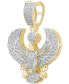 ფოტო #2 პროდუქტის Men's Diamond Eagle Pendant (1/2 ct. t.w.) in 14k Gold-Plated Sterling Silver