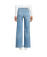 ფოტო #5 პროდუქტის Petite Recover High Rise Wide Leg Blue Jeans