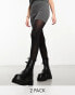 Фото #1 товара Vero Moda 40 denier 2 pack tights in black