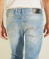 Фото #4 товара Men's Faded Slim Tapered Jeans