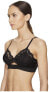Фото #2 товара Else 168555 Womens Lily Silk and Lace Triangle Soft Bra Black Size X-Small