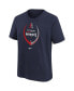 Big Boys Navy New England Patriots Icon Football T-shirt