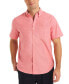 Фото #1 товара Men's Classic-Fit Short-Sleeve Solid Stretch Oxford Shirt