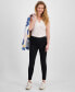 ფოტო #1 პროდუქტის Petite Mid-Rise Pull-On Jegging Capri, Created for Macy's