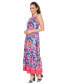 ფოტო #3 პროდუქტის Women's Ikat Floral Halter Maxi Dress