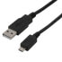 Фото #1 товара MCL Samar MCL MC922AHB-1M - 1 m - USB A - Micro-USB B - USB 2.0 - Male/Male - Black