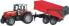 Bruder Traktor Massey Ferguson 7480 z przyczepą wywrotką