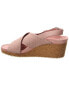 Фото #2 товара Papillio By Birkenstock Samira Narrow Leather Wedge Sandal Women's Pink 37