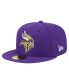 Men's Purple Minnesota Vikings Main 59FIFTY Fitted Hat