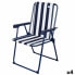 Folding Chair Aktive Striped White Navy Blue 43 x 85 x 47 cm (4 Units)