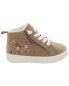 Kid Floral High Top Sneakers 2Y