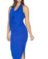 Women's Long Asymmetrical Backless Halter Dress