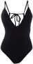 Фото #1 товара Lucky Brand 263623 Women's Plunge Front One Piece Swimsuit Size Small