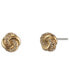ფოტო #1 პროდუქტის Gold-Tone Pavé Knot Stud Earrings