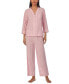 ფოტო #1 პროდუქტის Petite 2-Pc. 3/4-Sleeve Printed Pajamas Set