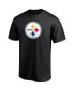 Men's T.J. Watt Black Pittsburgh Steelers Player Icon Name and Number T-shirt Черный, 3XL - фото #2