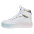 Фото #3 товара Puma Karmen Rebelle Mid Exotics Gradient Metallic Snake Platform Womens White S