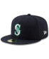 Фото #3 товара Men's Navy Seattle Mariners National Baseball Hall of Fame 59FIFTY Fitted Hat