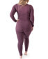 Plus Size Jane Long Sleeve Nursing Pajama Set