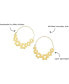 INK + ALLOY Maeve Floral Wrapped Hoop Brass