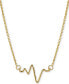 ფოტო #1 პროდუქტის Heartbeat Pendant Necklace in 14k Gold, 16" + 2" extender