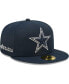 Фото #5 товара Men's x Alpha Industries Navy Dallas Cowboys Alpha 59FIFTY Fitted Hat