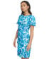 Фото #3 товара Платье DKNY Petite с принтом и объемными рукавами