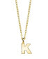 Фото #11 товара 2028 gold-Tone Initial Necklace 20"