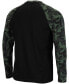 Фото #4 товара Men's Black Florida Gators OHT Military-Inspired Appreciation Camo Raglan Long Sleeve T-shirt