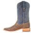 Фото #3 товара Corral Boots Ostrich Embroidered Square Toe Cowboy Mens Blue, Brown Casual Boot