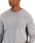 Men's Solid Crew Neck Merino Wool Blend Sweater, Created for Macy's