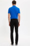 Erkek Siyah Slim Fit Chino Pantolon M7089AZ20SP