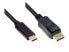 Фото #2 товара Good Connections GC-M0106 - 2 m - USB Type-C - DisplayPort - Male - Male - Gold