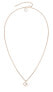 Charming bronze necklace with synthetic pearls TJ-0513-N-45