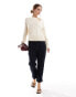 Фото #3 товара Mango knitted wrap top in white