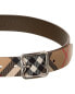 Фото #3 товара Burberry B Buckle Check Reversible Leather Belt Men's