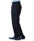Men's ECLO Stria Classic Fit Pleated Hidden Expandable Waistband Dress Pants