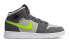 Air Jordan 1 Mid Gunsmoke Volt GS 554725-072 Sneakers