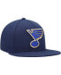 Фото #4 товара Головной убор мужской Fanatics Шапка с логотипом St. Louis Blues в цвете Navy (Fitted Hat)