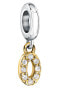 Фото #1 товара Steel bicolor pendant number "0" Drops SCZ1311