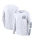 Фото #2 товара Men's White New York Yankees Pressbox Long Sleeve T-shirt