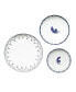 Blue Bird Canape Plates - Set of 3