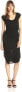 Фото #1 товара Платье Joe's Jeans 237592 Женское Джерси с узлом Однотонное Черное Размер Медиум