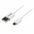 Фото #1 товара Универсальный кабель USB-MicroUSB Startech USBPAUB1MW Белый 1 m