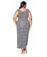 ფოტო #2 პროდუქტის Plus Size Sarai Sleeveless Maxi Dress