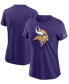 Women's Purple Minnesota Vikings Logo Essential T-shirt