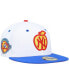 Фото #1 товара Men's White, Royal New York Yankees 100th Anniversary Cherry Lolli 59FIFTY Fitted Hat