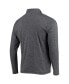 Фото #2 товара Men's Black, Heathered Gray Pittsburgh Steelers Cycle Quarter-Zip Jacket