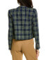 Lafayette 148 New York Cropped Linen & Wool-Blend Blazer Women's